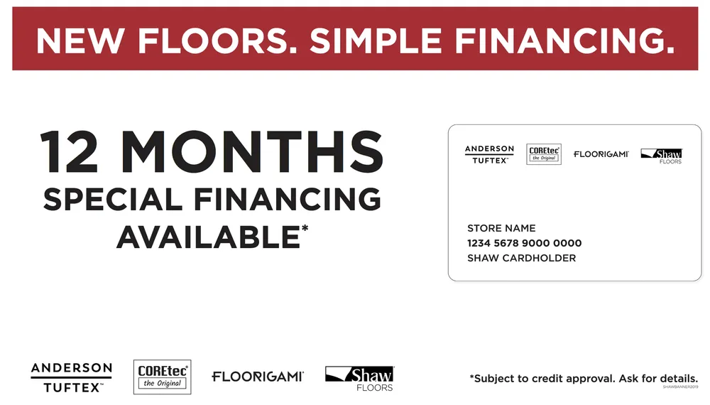 financing-new (1) 12 months special financing available | Bell County Flooring