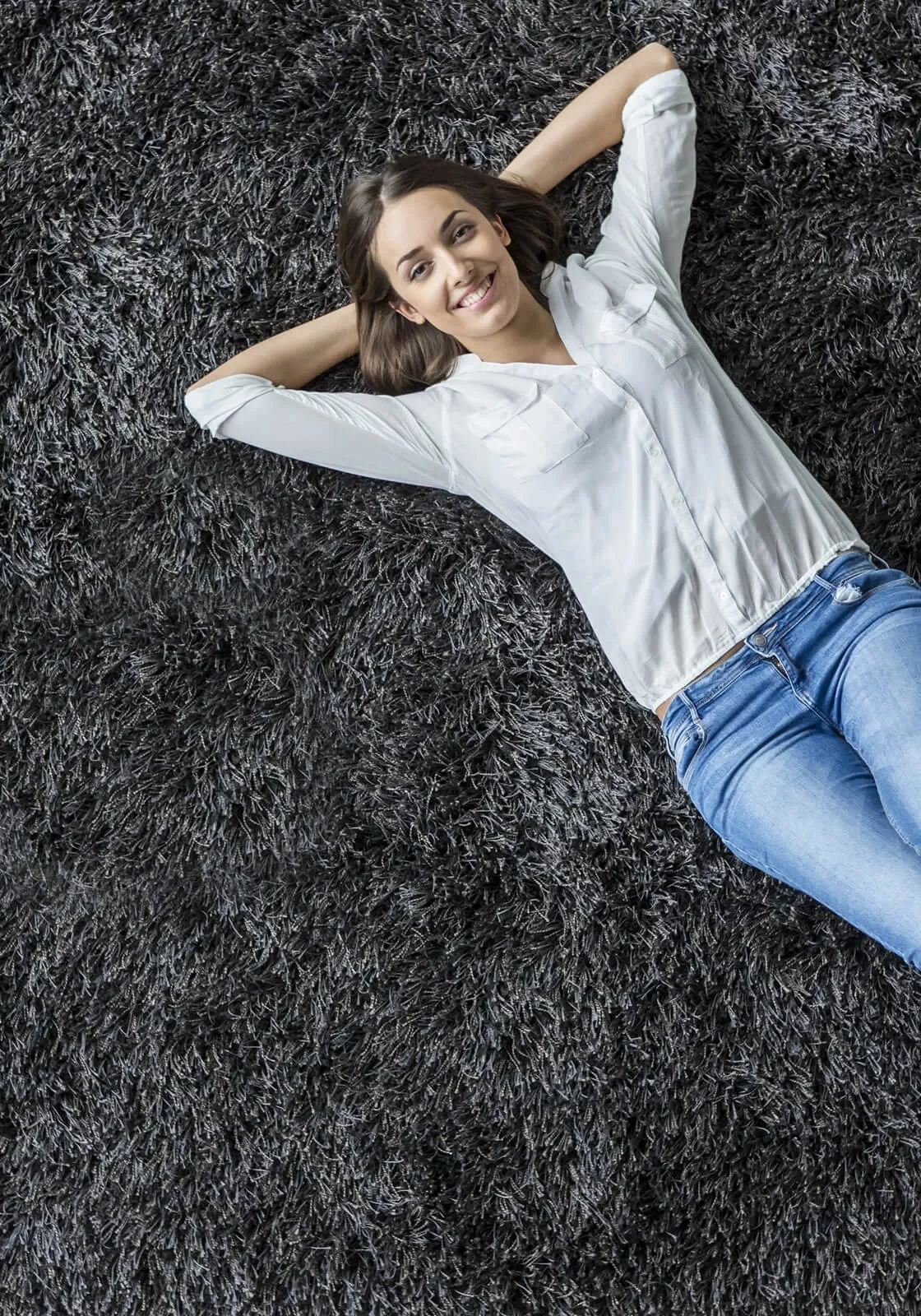 flooring_installed Girl chilling on carpet | Bell County Flooring